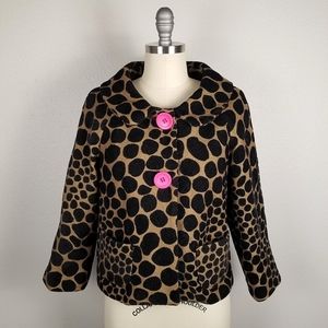 3 Sisters Cropped Spotted Swing Jacket